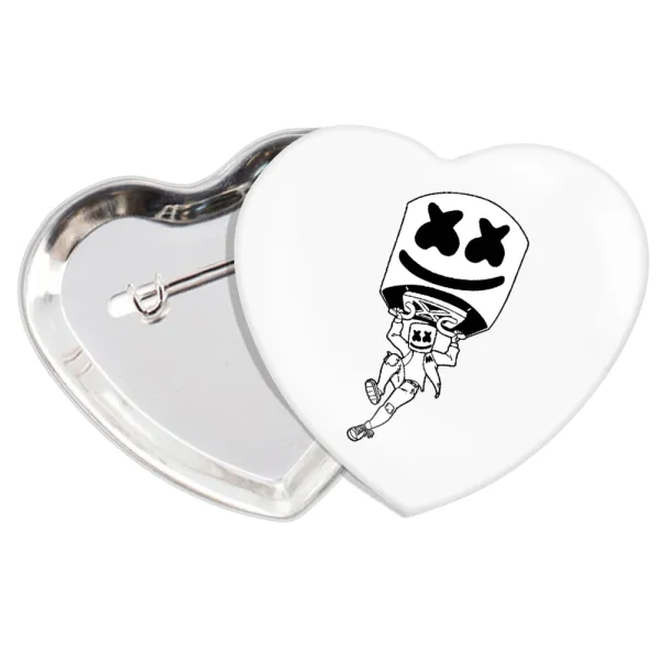 Fortnite Marshmello — Heart pin badge (57x52mm)