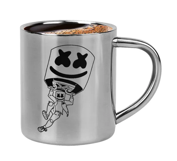 Fortnite Marshmello — Κουπάκι μεταλλικό διπλού τοιχώματος για espresso (220ml)