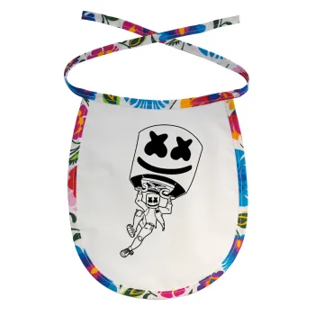 Fortnite Marshmello, Σαλιάρα μωρού αλέκιαστη με κορδόνι Χρωματιστή