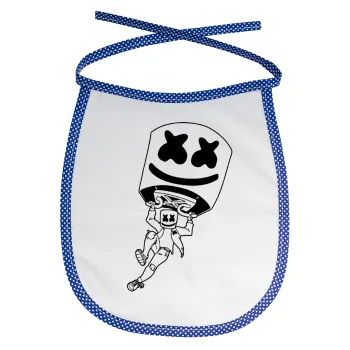 Fortnite Marshmello, Σαλιάρα μωρού αλέκιαστη με κορδόνι Μπλε