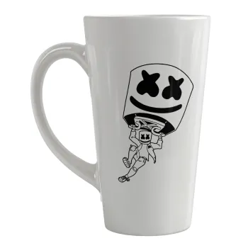 Fortnite Marshmello, Κούπα κωνική Latte Μεγάλη, κεραμική, 450ml