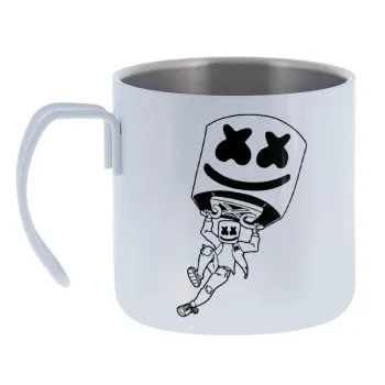 Fortnite Marshmello — Κούπα Ανοξείδωτη διπλού τοιχώματος 400ml