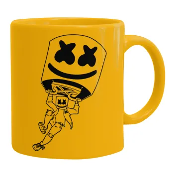 Fortnite Marshmello, Κούπα, κεραμική κίτρινη, 330ml