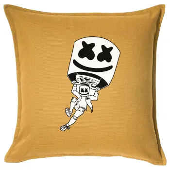 Fortnite Marshmello, Sofa cushion YELLOW 50x50cm includes filling