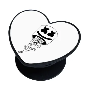 Fortnite Marshmello, Phone Holders Stand  καρδιά Μαύρο Βάση Στήριξης Κινητού στο Χέρι