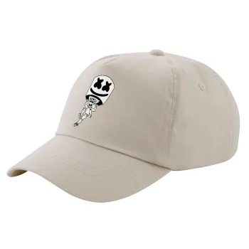 Fortnite Marshmello, Μπεζ (SAND) Πεντάφυλλο Καπέλο Ενηλίκων Βαμβακερό (UNISEX, ONE SIZE)