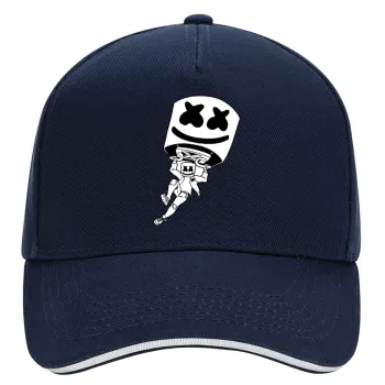 Fortnite Marshmello, DRILL Καπέλο Ενηλίκων Ultimate ΜΠΛΕ/ΛΕΥΚΟ, (100% ΒΑΜΒΑΚΕΡΟ, ΕΝΗΛΙΚΩΝ, UNISEX, ONE SIZE)