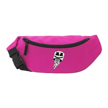 Fortnite Marshmello, Unisex waist bag (banana) in PINK color with 2 pockets