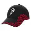 Adult Cap RACING Ultimate Black/Red, (100% COTTON DRILL, ADULT, UNISEX, ONE SIZE)