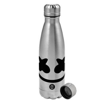 Marshmello, Metallic water bottle, stainless steel, 750ml
