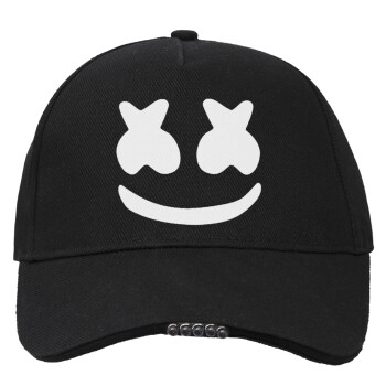 Marshmello, Work & Activity LED Light Cap – Perfect for Night & Low Light Conditions (100% COTTON, ADULT, UNISEX)
