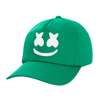 Marshmello, Καπέλο παιδικό Baseball, 100% Βαμβακερό,  Πράσινο