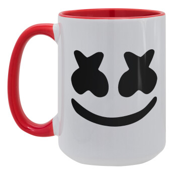 Marshmello, Κούπα Mega 15oz, κεραμική Κόκκινη, 450ml