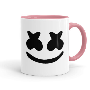 Marshmello, Mug colored pink, ceramic, 330ml