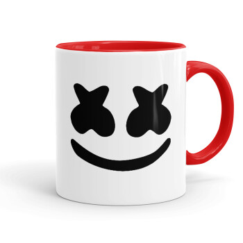 Marshmello, Mug colored red, ceramic, 330ml