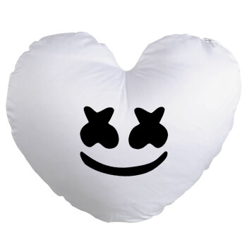 Marshmello, Μαξιλάρι καναπέ καρδιά 40x40cm περιέχεται το  γέμισμα