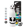 Soccer Metal mug thermos, double wall, 550ml