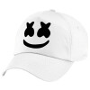 5-Panel Cap White, 100% Cotton (Twill), (UNISEX, ONE SIZE)