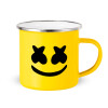 Yellow Enamel Metallic Cup 360ml