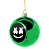 Green Christmas tree ornament ball 8cm
