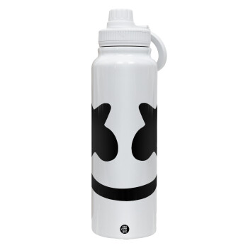 Marshmello, Θερμός 1L Ανοξείδωτο με Βάση Κινητού & Διπλά Τοιχώματα