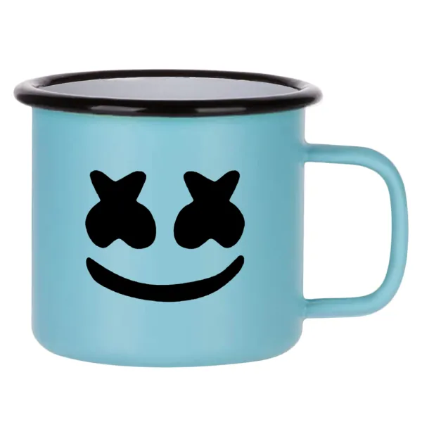 Marshmello — Κούπα Μεταλλική εμαγιέ ΜΑΤ σιέλ 360ml