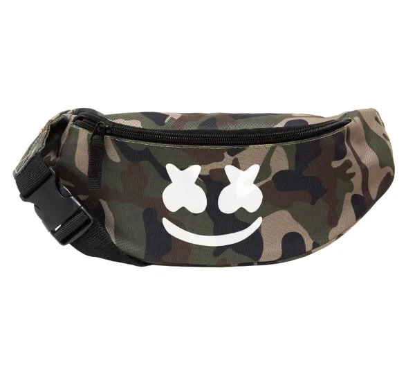 Marshmello — Unisex waist bag (banana) in Jungle camouflage color with 2 pockets
