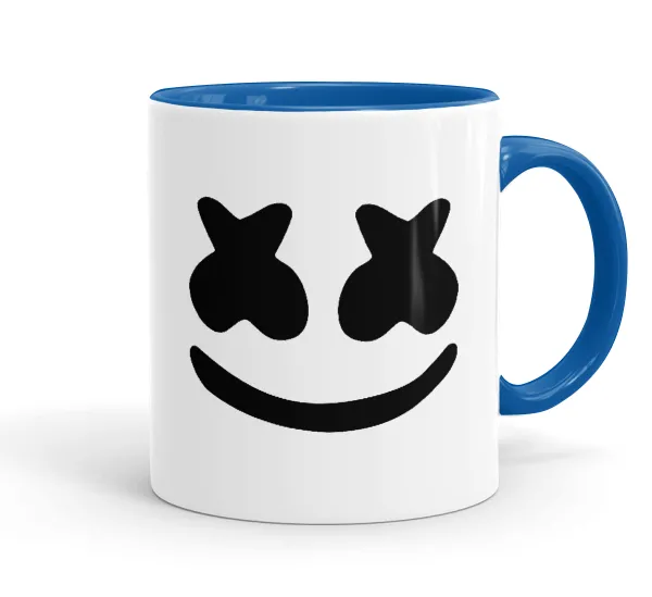 Marshmello — Κούπα χρωματιστή μπλε, κεραμική, 330ml