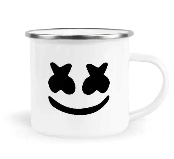 Marshmello — Metallic enamel cup white 360ml