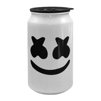 Marshmello, Κούπα ταξιδιού μεταλλική με καπάκι (tin-can) 500ml