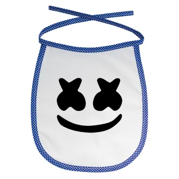 Marshmello, Σαλιάρα μωρού αλέκιαστη με κορδόνι Μπλε