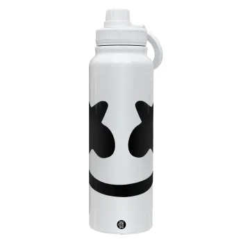 Marshmello, Θερμός 1L Ανοξείδωτο με Βάση Κινητού & Διπλά Τοιχώματα