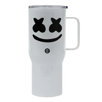 Marshmello, Mega Stainless steel Tumbler with lid, double wall 750L