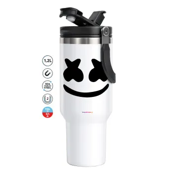 Marshmello, Mega Stainless steel Tumbler with lid, double wall 1,2L