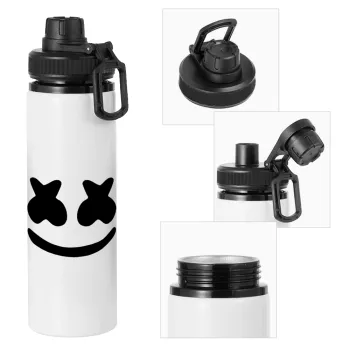 Marshmello, Μεταλλικό παγούρι νερού με καπάκι ασφαλείας, αλουμινίου 850ml