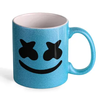 Marshmello, Κούπα Σιέλ Glitter που γυαλίζει, κεραμική, 330ml