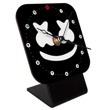 Marshmello, Επιτραπέζιο ρολόι ξύλινο με δείκτες (10cm)