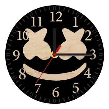 Marshmello, Ρολόι τοίχου ξύλινο plywood (20cm)