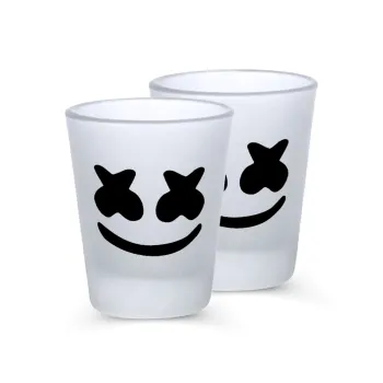 Marshmello, Σφηνοπότηρα γυάλινα 45ml του πάγου (2 τεμάχια)