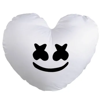Marshmello, Μαξιλάρι καναπέ καρδιά 40x40cm περιέχεται το  γέμισμα