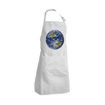 Planet Earth, Adult Chef Apron (with sliders and 2 pockets)