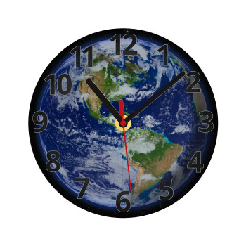 Planet Earth, Ρολόι τοίχου γυάλινο (20cm)
