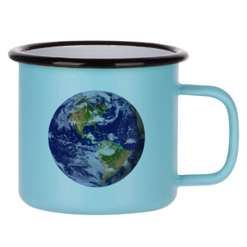 Planet Earth, Κούπα Μεταλλική εμαγιέ ΜΑΤ σιέλ 360ml