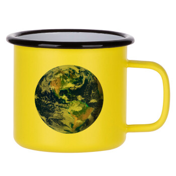 Planet Earth, Κούπα Μεταλλική εμαγιέ ΜΑΤ Κίτρινη 360ml