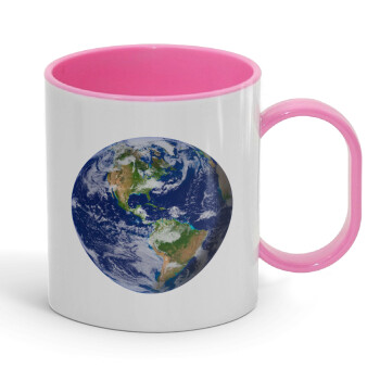 Planet Earth, Κούπα (πλαστική) (BPA-FREE) Polymer Ροζ για παιδιά, 330ml