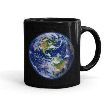 Planet Earth, Mug black, ceramic, 330ml