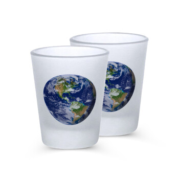 Planet Earth, Σφηνοπότηρα γυάλινα 45ml του πάγου (2 τεμάχια)