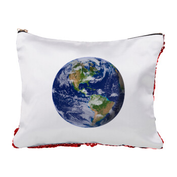 Planet Earth, Τσαντάκι νεσεσέρ με πούλιες (Sequin) Κόκκινο