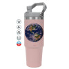 Pink color, 890ml (30oz) stainless Steel Tumbler with Handle