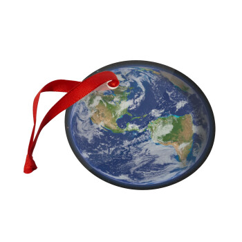 Planet Earth, Χριστουγεννιάτικο στολίδι γυάλινο 9cm